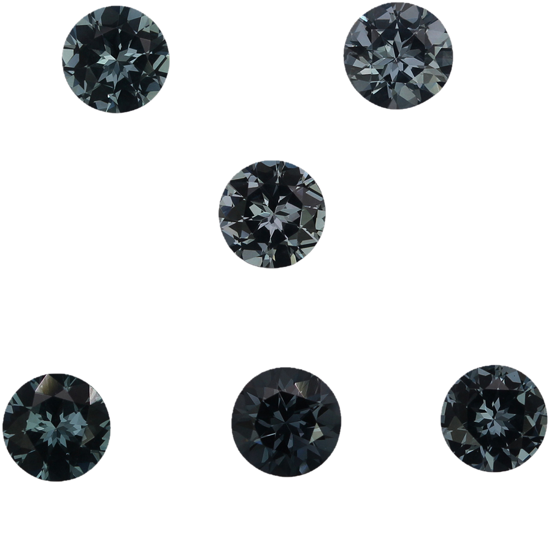5.5mm Round Deep grey Spinel