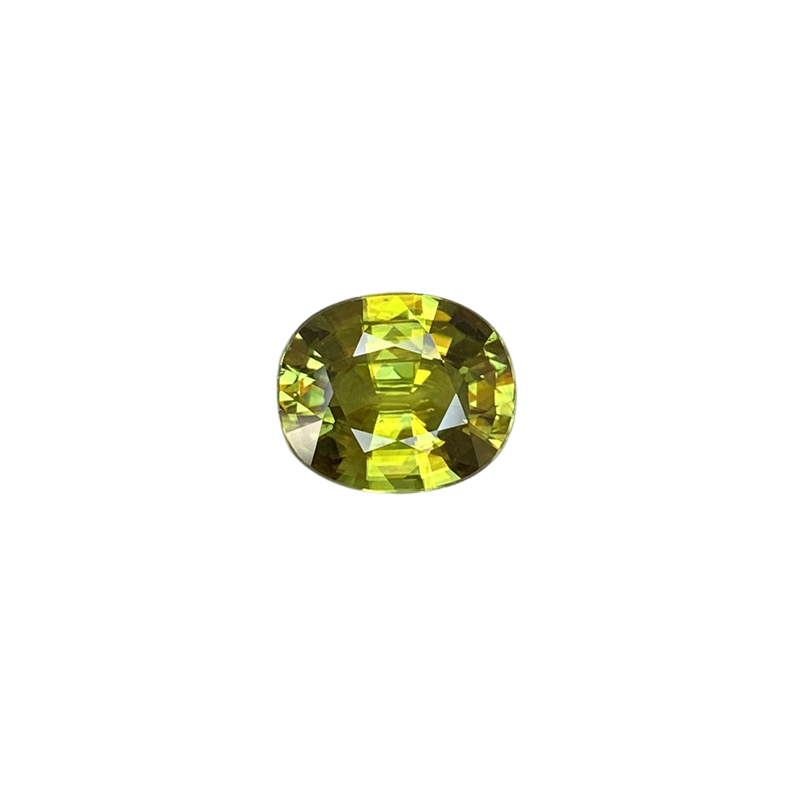 4.2ct Oval Medium Green Sphene