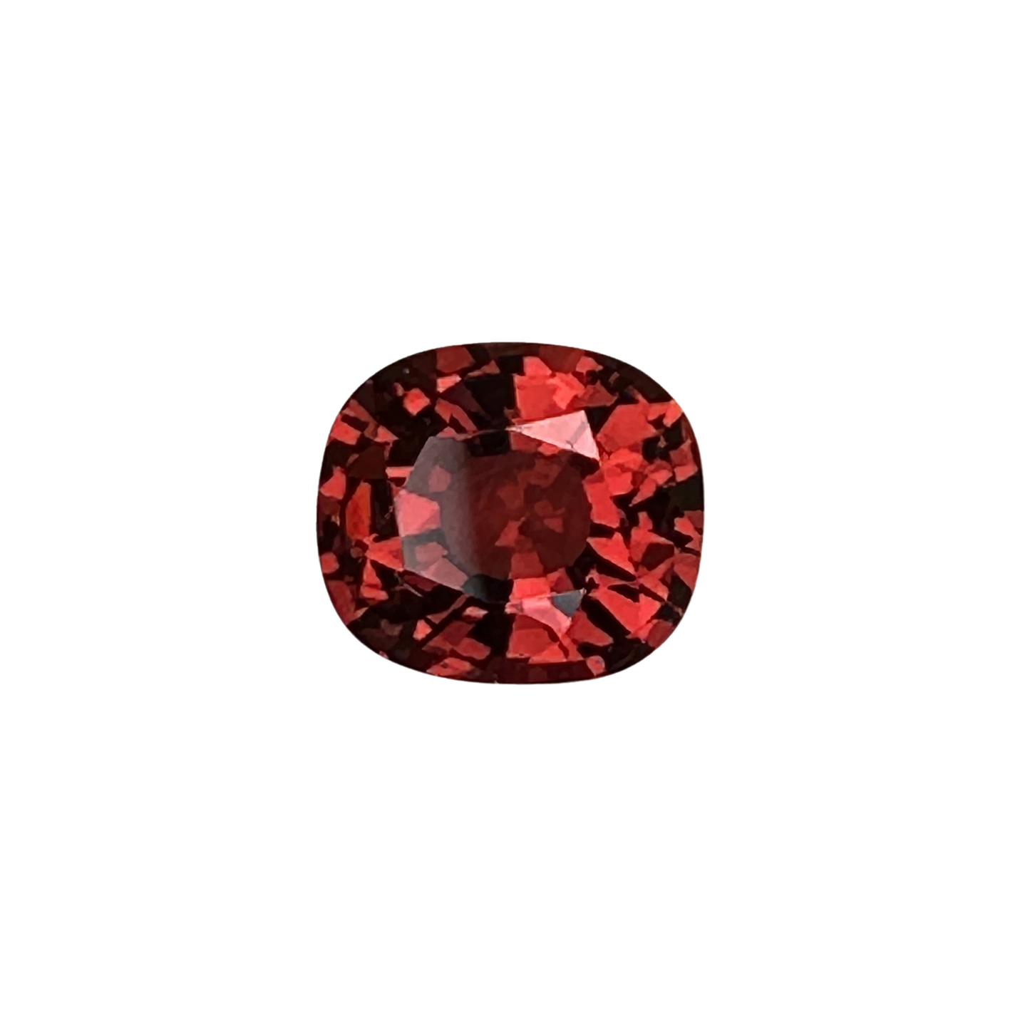 1.3ct Cushion Red-Orange Spinel