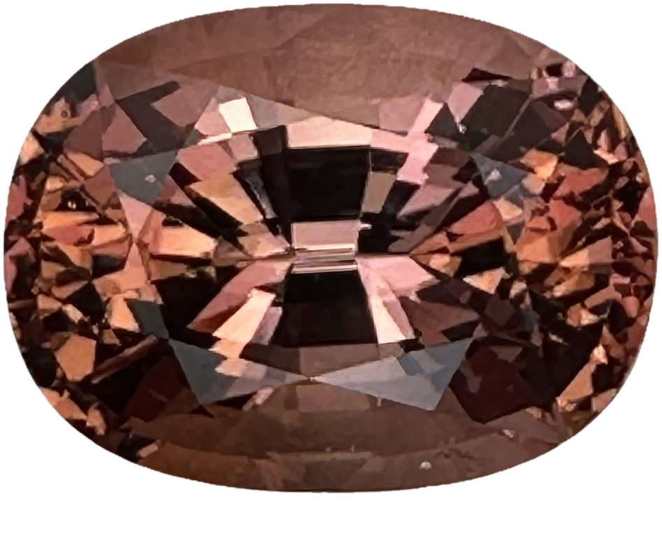 4.11ct Cushion Padparadcha Colored Spinel
