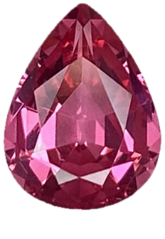 1.56ct Pear Shape Hot Pink Spinel