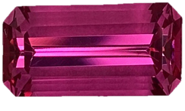 2.82ct Emerald Cut Hot Pink Spinel