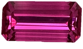 2.82ct Emerald Cut Hot Pink Spinel