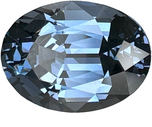5.97ct Oval Blue-Grey Spinel