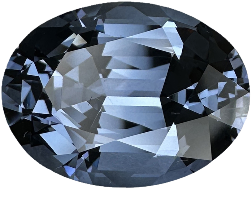 5.97ct Oval Blue-Grey Spinel