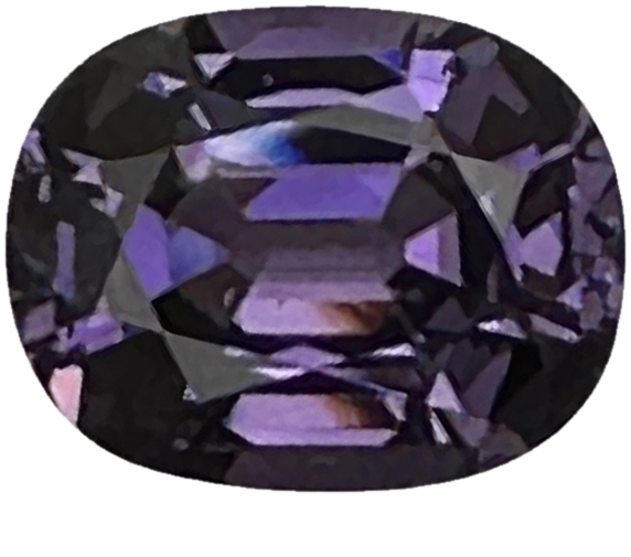 6.79ct Cushion Purple Spinel