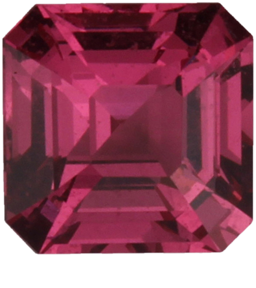 6.1mm Asscher Cut Hot Pink Spinel