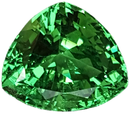 2.42ct Trillion Bright Green Tsavorite
