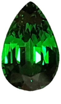 0.9ct Pear Shape Deep Minty Green Tsavorite