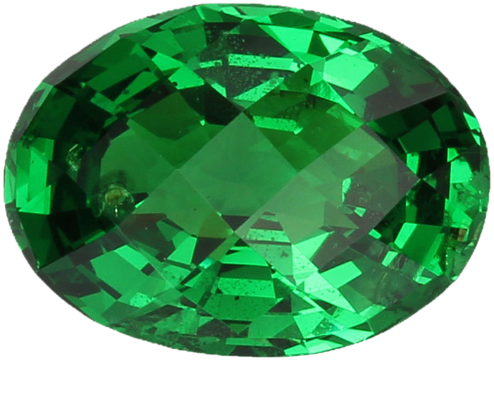 5.46ct Oval Fine Intense Green Tsavorite