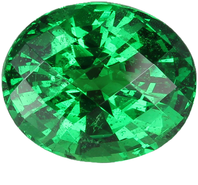 5.81ct Oval Deep Minty Green Tsavorite