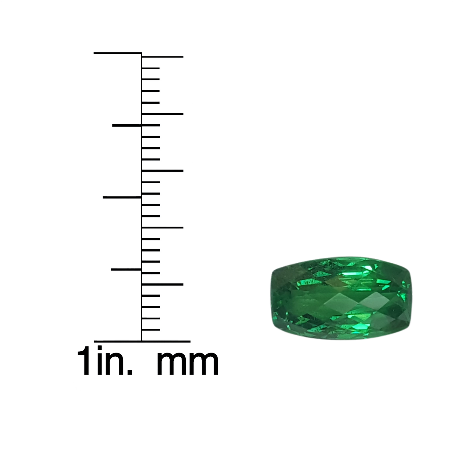 4.98ct Cushion Bright Green Tsavorite