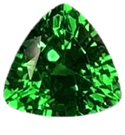 5.8mm Trillion Fine Intense Green Tsavorite