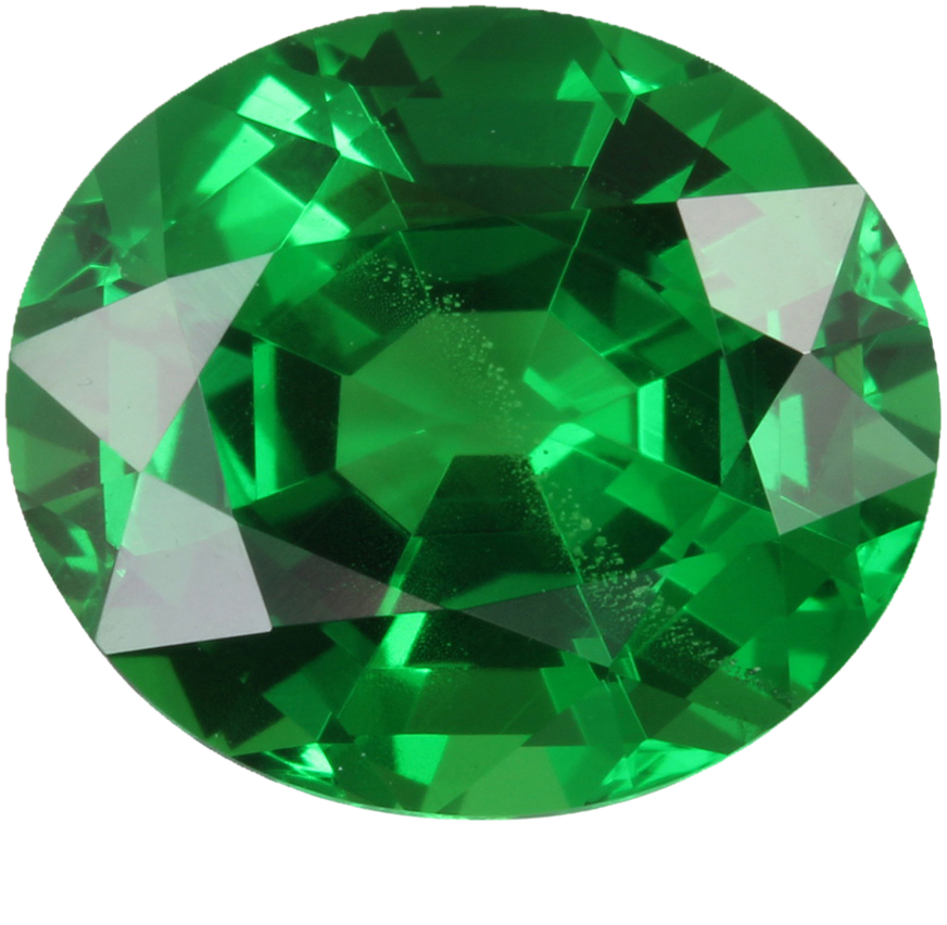 3.62ct Oval Fine Intense Green Tsavorite