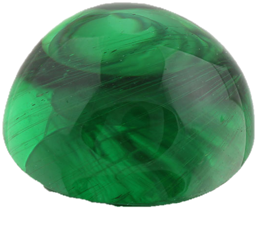 3.5ct Round Cab Fine Intense Green Tsavorite