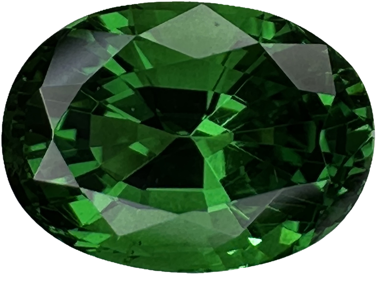 2.2ct Oval Fine Intense Green Tsavorite