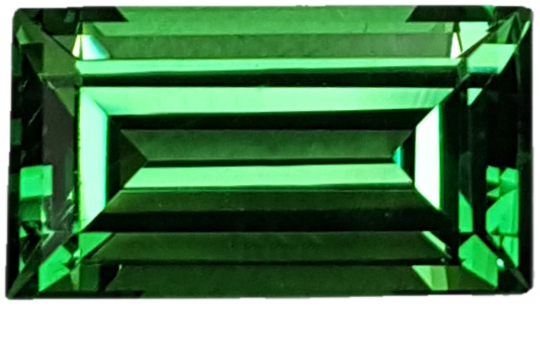 2.13ct Baguette Bright Green Tsavorite