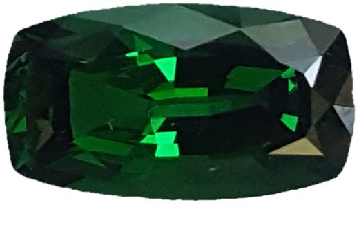 2.63ct Cushion Deep Saturated Green Tsavorite