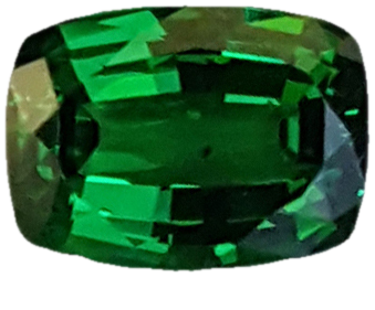 2.14ct Cushion Fine Intense Green Tsavorite