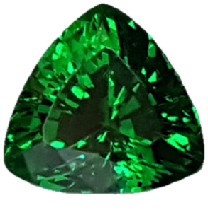 2ct Trillion Fine Saturated Green Tsavorite