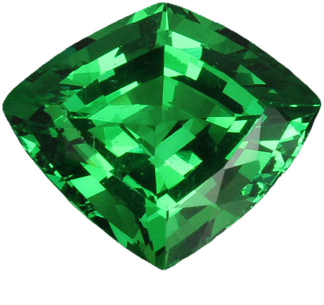 2.81ct Fancy Cut Fine Intense Green Tsavorite