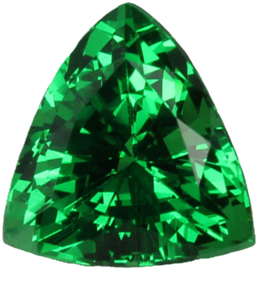 1.91ct Trillion Gem Quality - Fine Intense Green Tsavorite