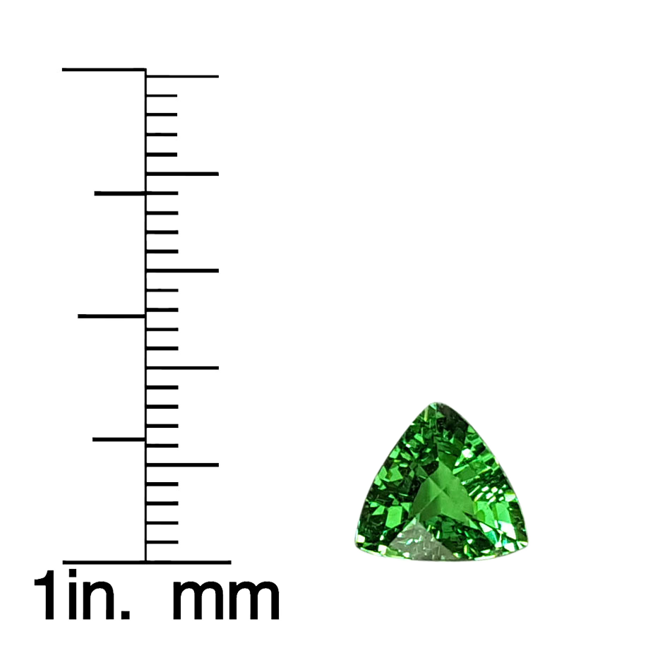 1.84ct Trillion Fine Intense Green Tsavorite