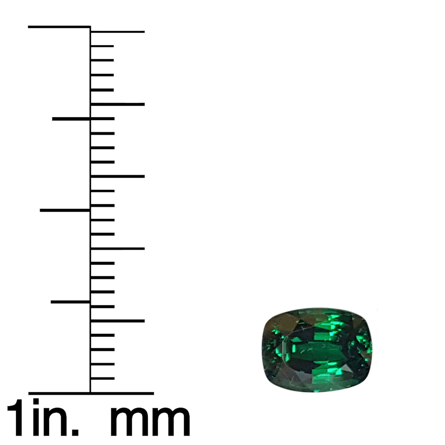 2.2ct Cushion Saturated Minty Green Tsavorite