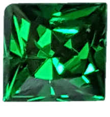 4.25mm Princess Cut Minty Green Tsavorite