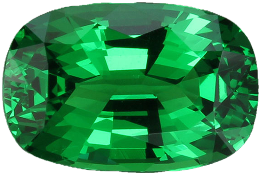 2.54ct Cushion Gem Quality - Fine Intense Green Tsavorite
