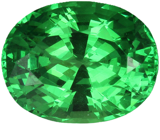 4.31ct Oval Bright Green Tsavorite