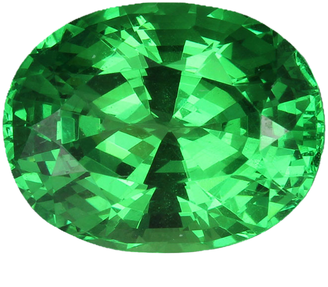 4.31ct Oval Bright Green Tsavorite