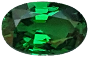 0.93ct Oval Fine Intense Green Tsavorite