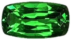 1.02ct Cushion Deep Minty Green Tsavorite