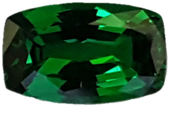 1.17ct Cushion Fine Intense Green Tsavorite