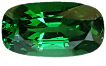 1.47ct Cushion Fine Intense Green Tsavorite