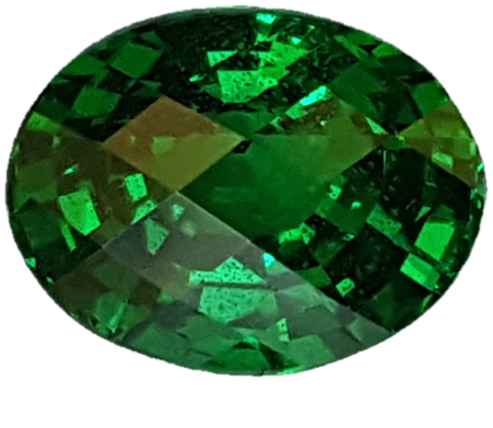3.41ct Oval Fine Intense Green Tsavorite