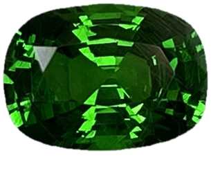 8x6mm Cushion Fine Intense Green Tsavorite
