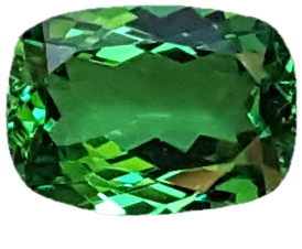 1.16ct Cushion Bright Yellowish Green Tsavorite