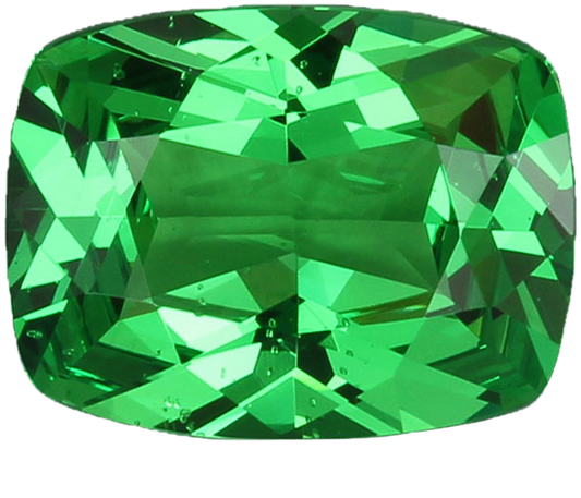 2.98ct Cushion Bright Green Tsavorite