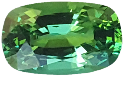 3.03ct Cushion Bright Green Tsavorite