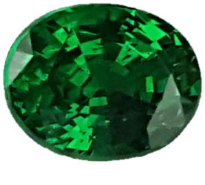 Oval Fine Intense Green Tsavorite