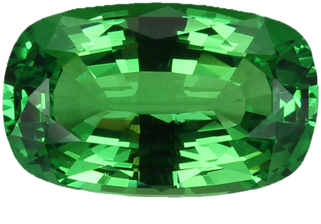 2.38ct Cushion Bright Green Tsavorite
