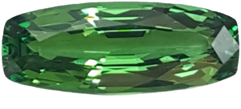 3.28ct Cushion Bright Green Tsavorite