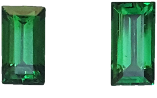 6.5x3.5mm Baguette Fine Intense Green Tsavorite