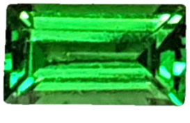 6.5x3.5mm Baguette Fine Intense Green Tsavorite