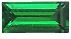 1.09ct Baguette Fine Intense Green Tsavorite