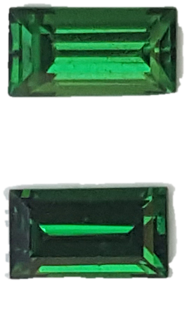 6x3.5mm Baguette Fine Intense Green Tsavorite