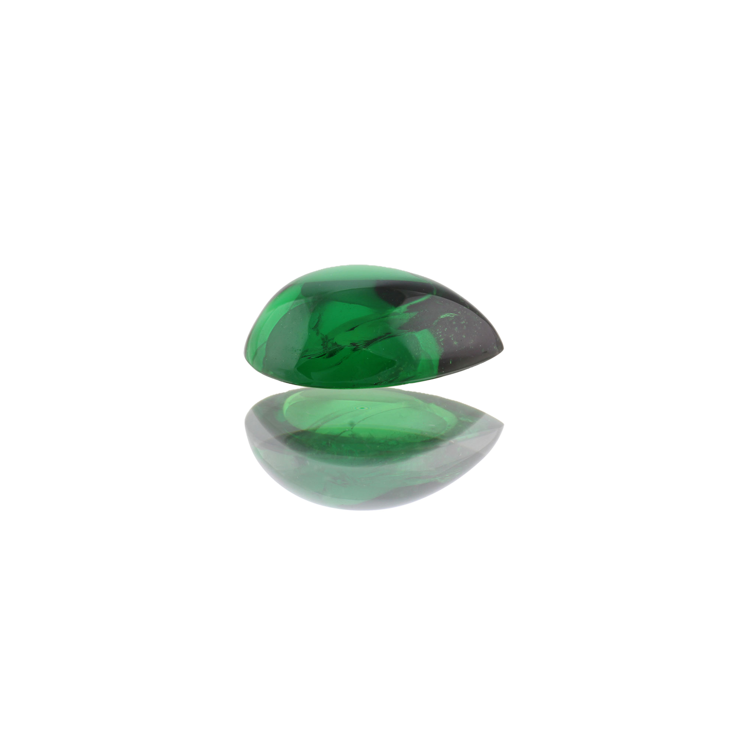 2.3ct Pear Shape Cab Bright Green Tsavorite