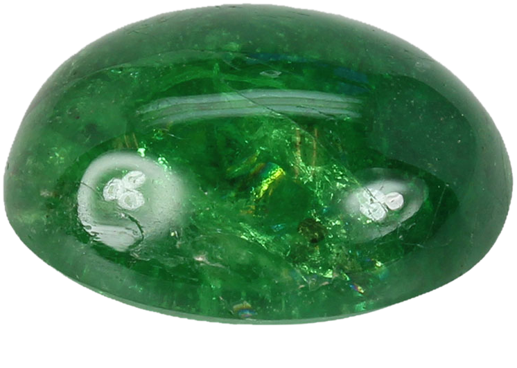 9.95ct Oval Cab Bright Green Tsavorite